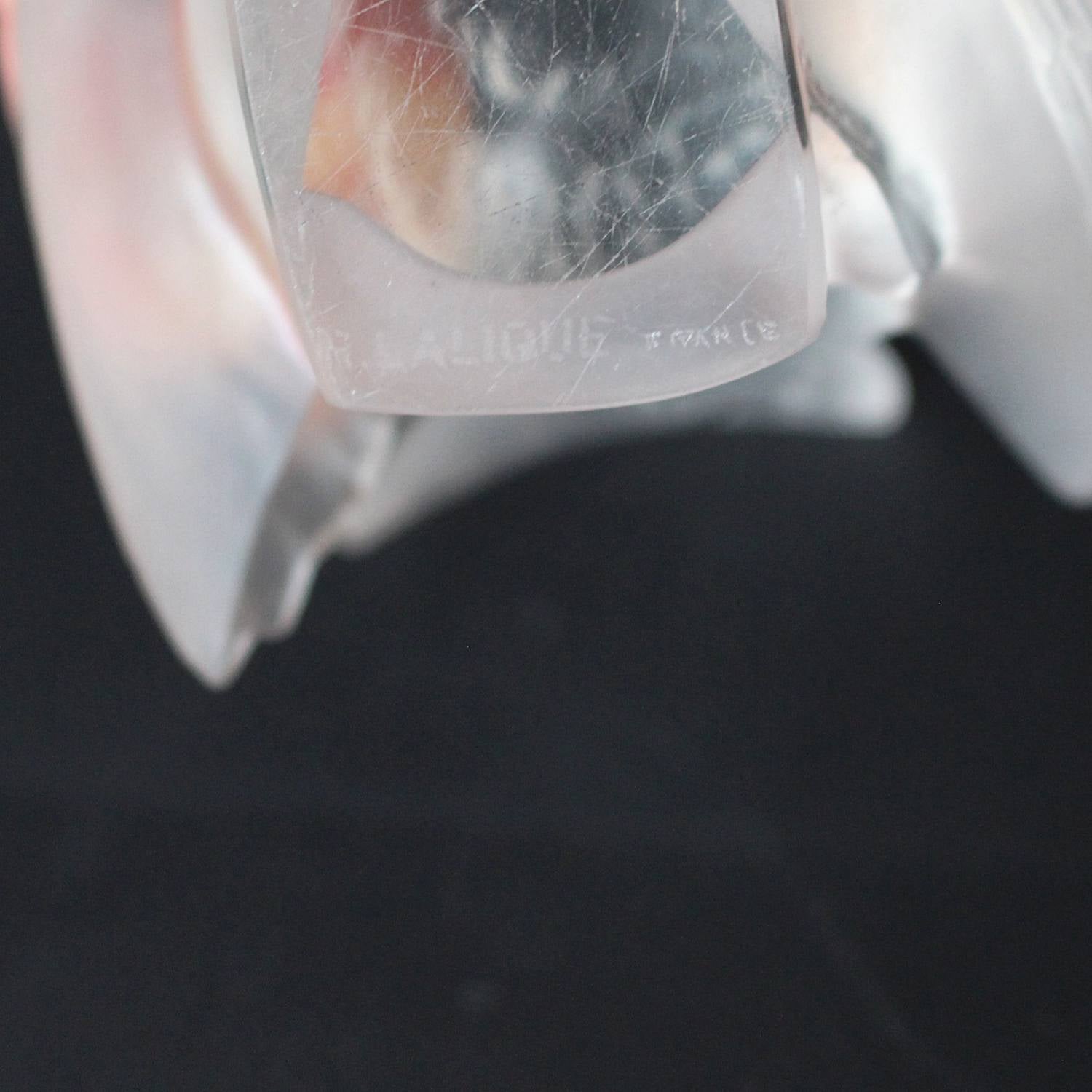 Lalique Moinot Coquet Art Deco glass bird at Jeroen Markies