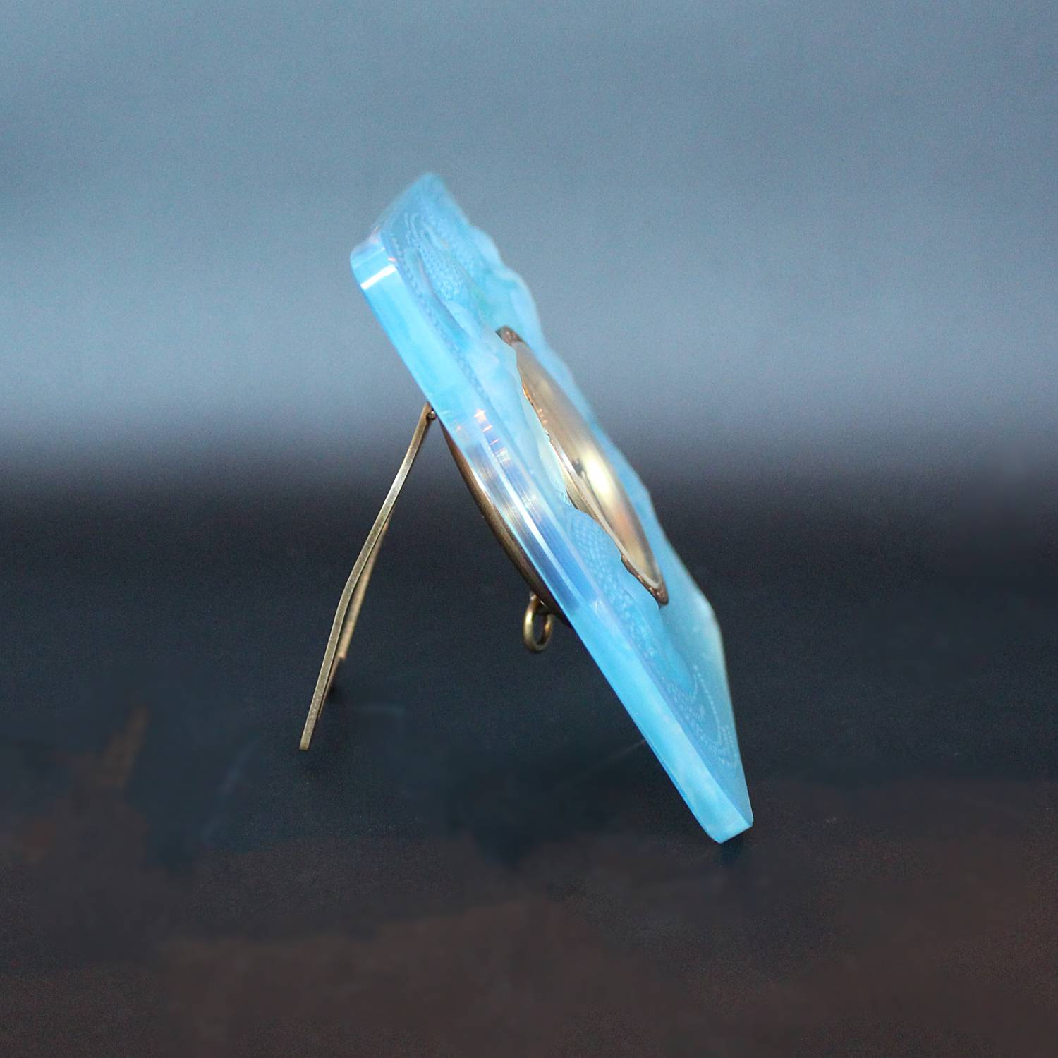 Rene Lalique Art Deco glass clock Naiades at Jeroen Markies