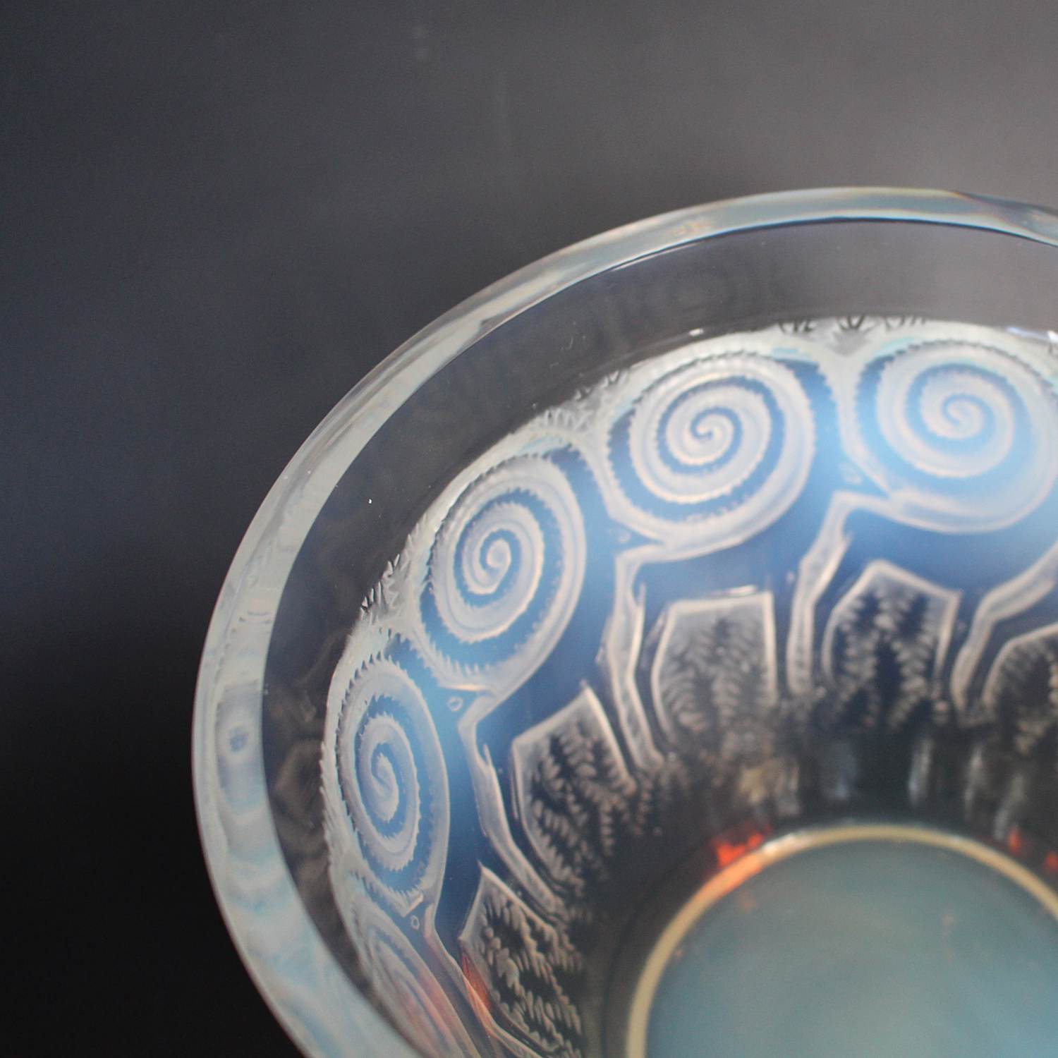 Rene Lalique Art Deco Rennes Vase circa 1935