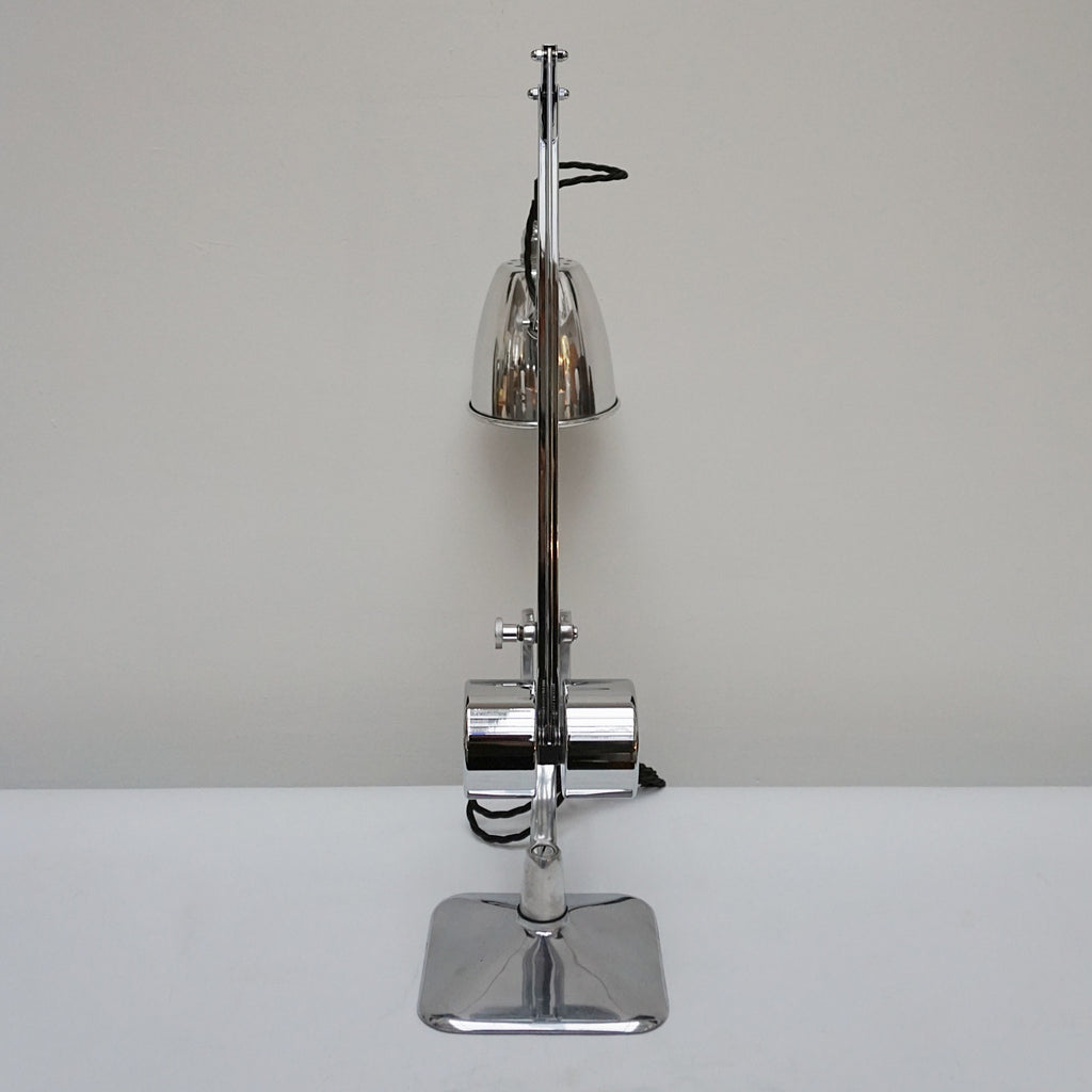 A chromed and polished metal counterpoise lamp by Hadrill & Horstmann Jeroen Markies Art Deco