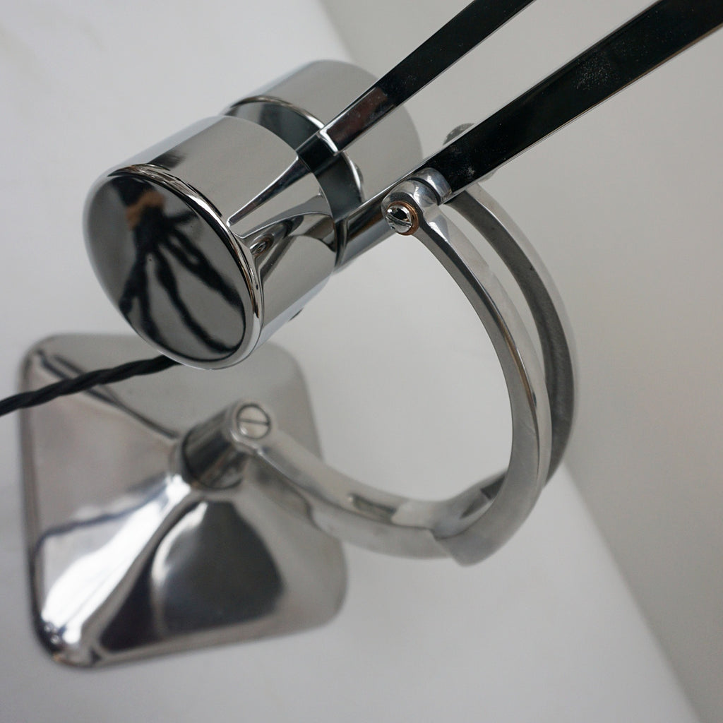 A chromed and polished metal counterpoise lamp by Hadrill & Horstmann Jeroen Markies Art Deco