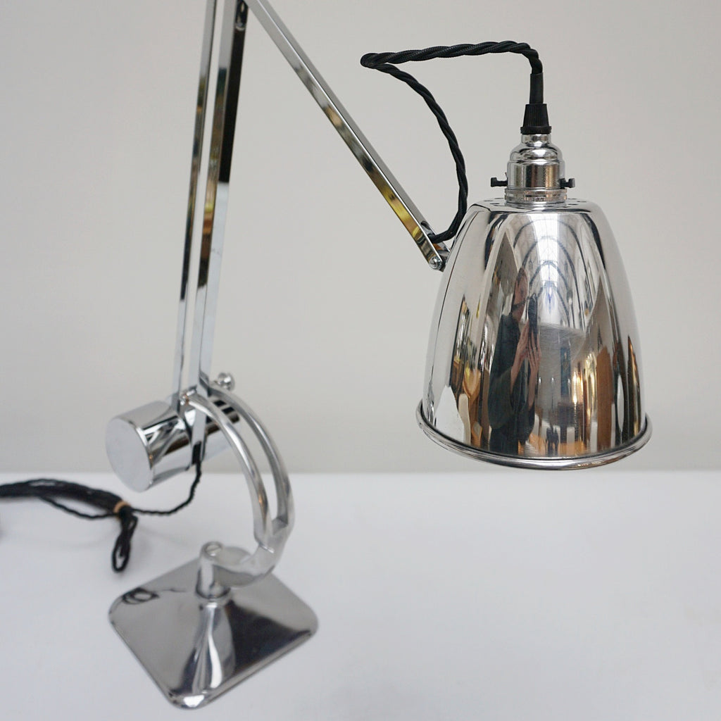 A chromed and polished metal counterpoise lamp by Hadrill & Horstmann Jeroen Markies Art Deco