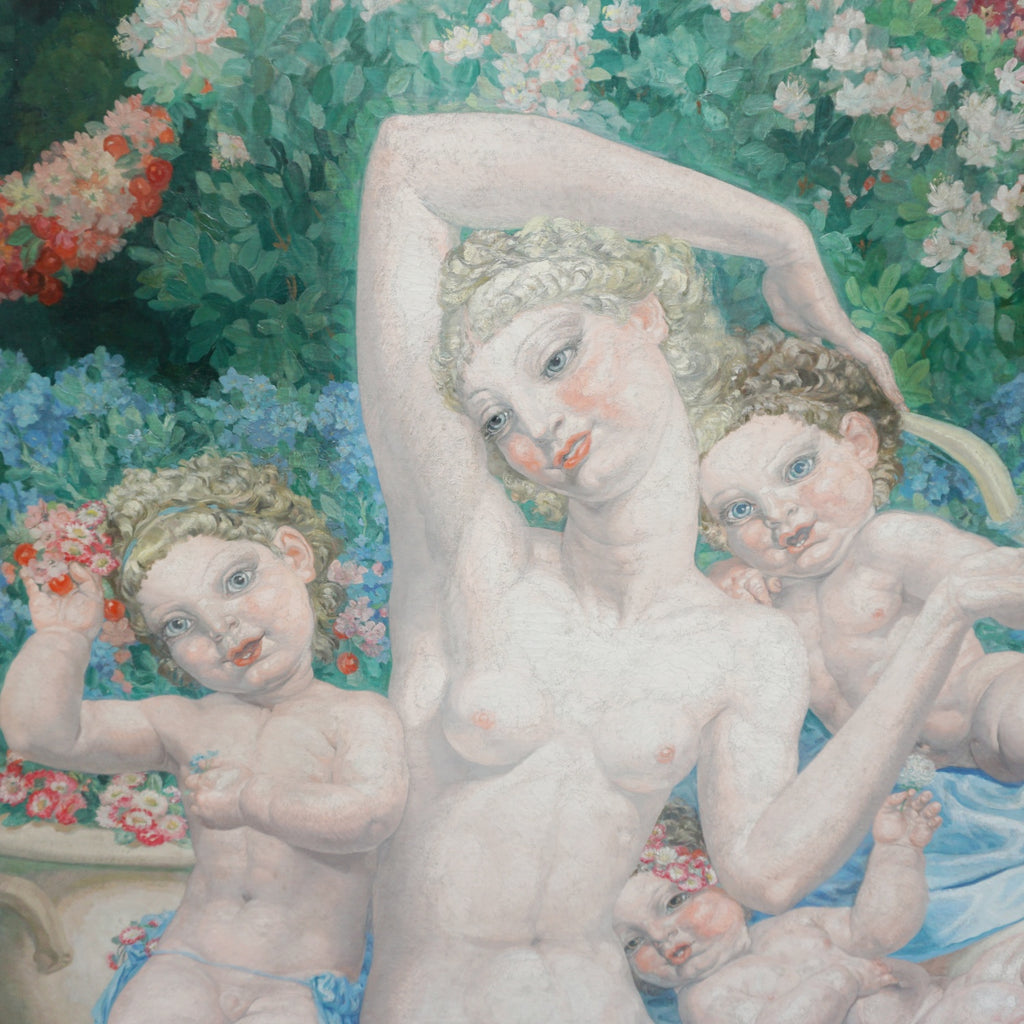 A Large Art Deco Painting by Valentine Lecomte French 1934 - Jeroen Markies Art Deco