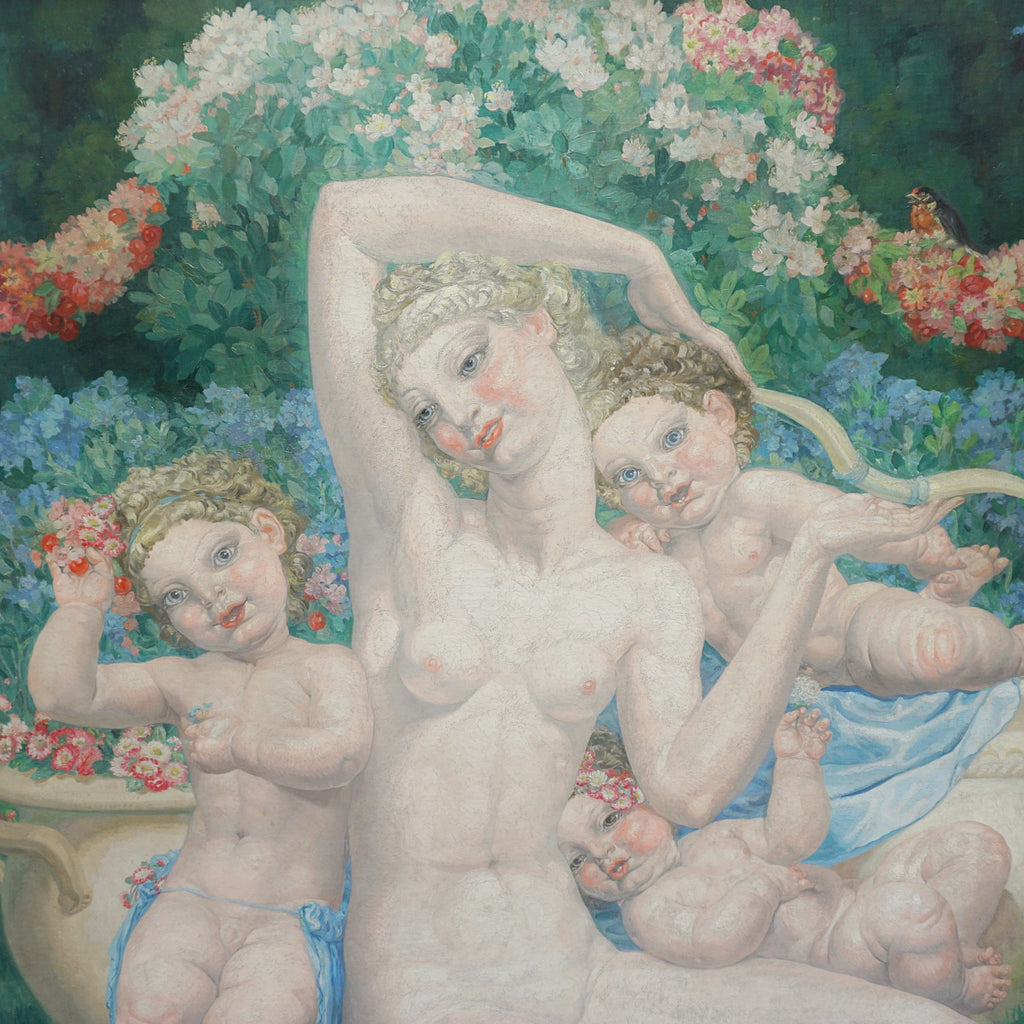 A Large Art Deco Painting by Valentine Lecomte French 1934 - Jeroen Markies Art Deco
