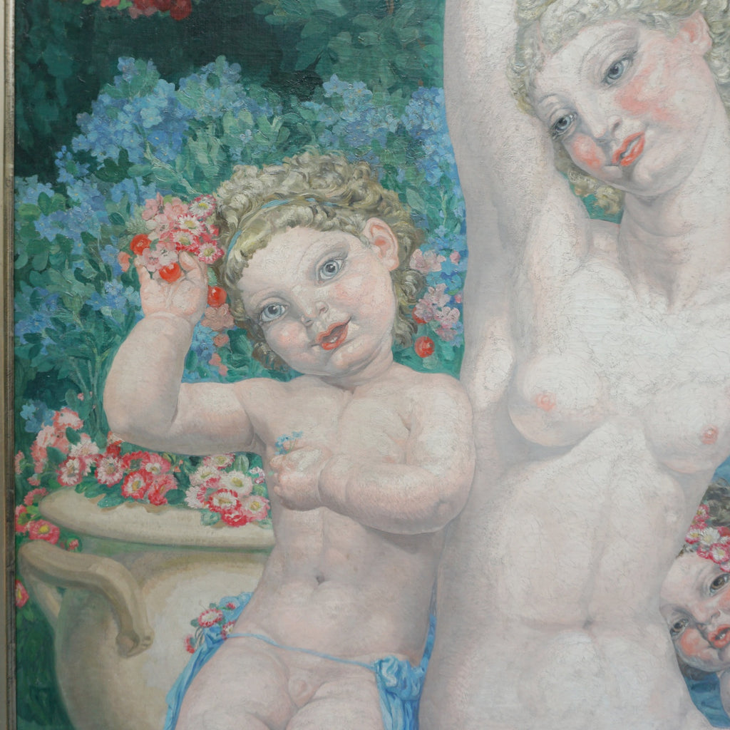 A Large Art Deco Painting by Valentine Lecomte French 1934 - Jeroen Markies Art Deco
