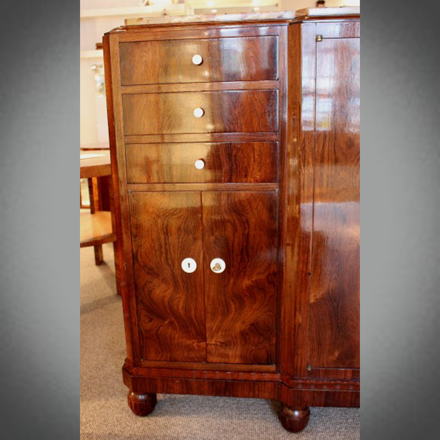 Art Deco sideboard - J&M Leleu - Vintage 20th Century Furniture - Jeroen Markies Art Deco