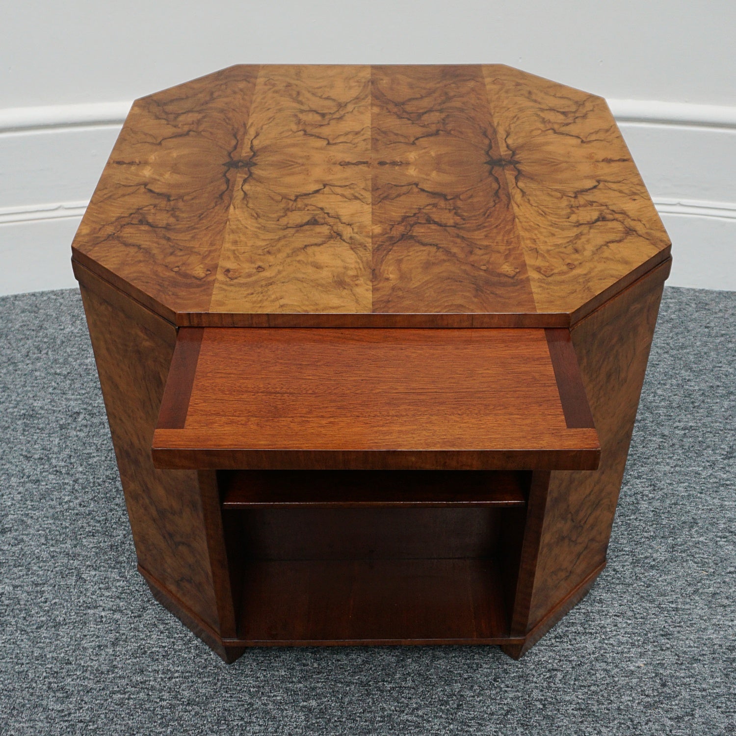 Art Deco Heal's of London Walnut Library Table - Jeroen Markies Art Deco