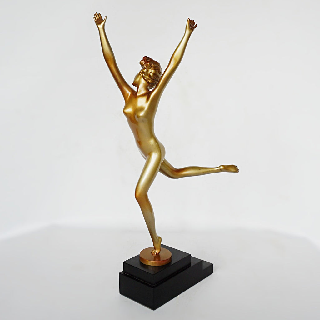 Dancing Female - Josef Lorenzl - Art Deco Bronze Sculptures - Jeroen Markies Art Deco