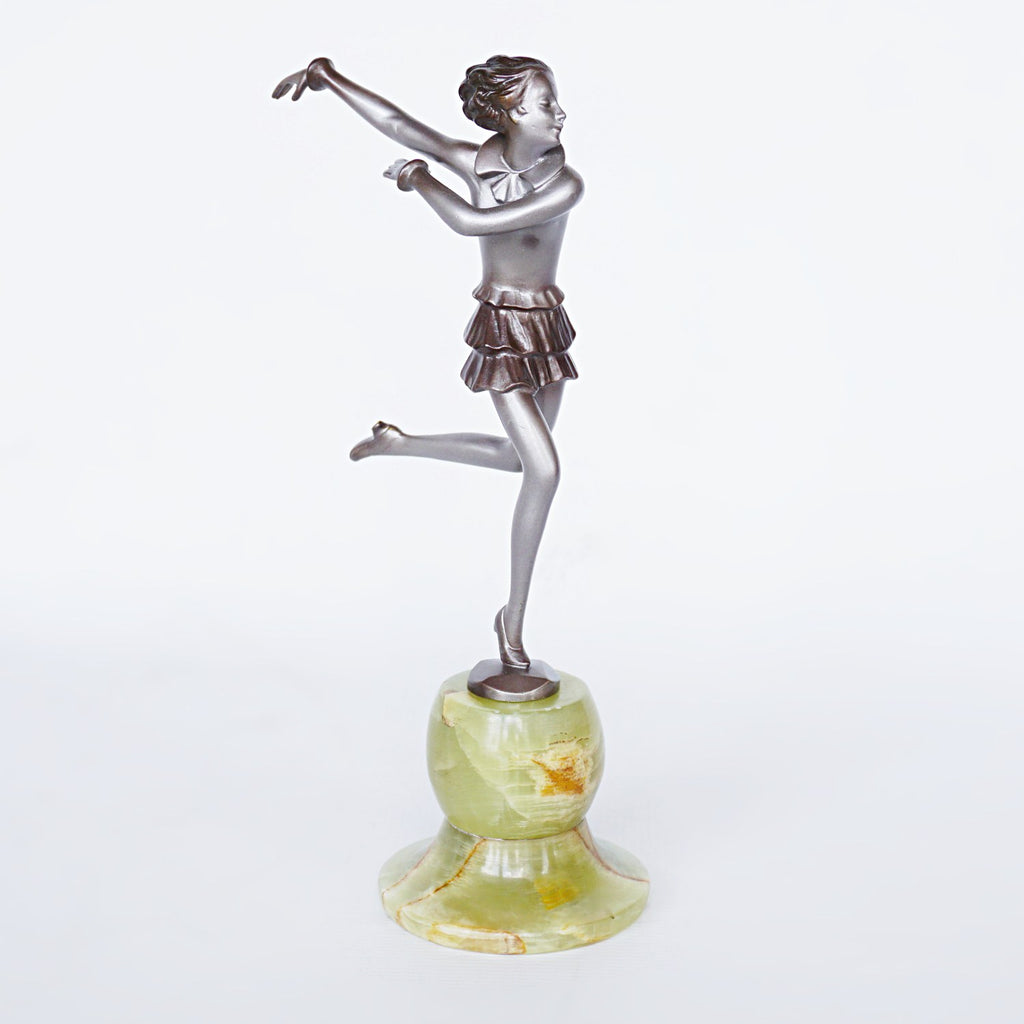 Josef Lorenzl Running Girl Art Deco Bronze Sculpture Jeroen Markies Art Deco