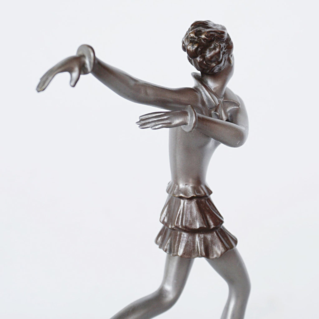 Josef Lorenzl Running Girl Art Deco Bronze Sculpture Jeroen Markies Art Deco