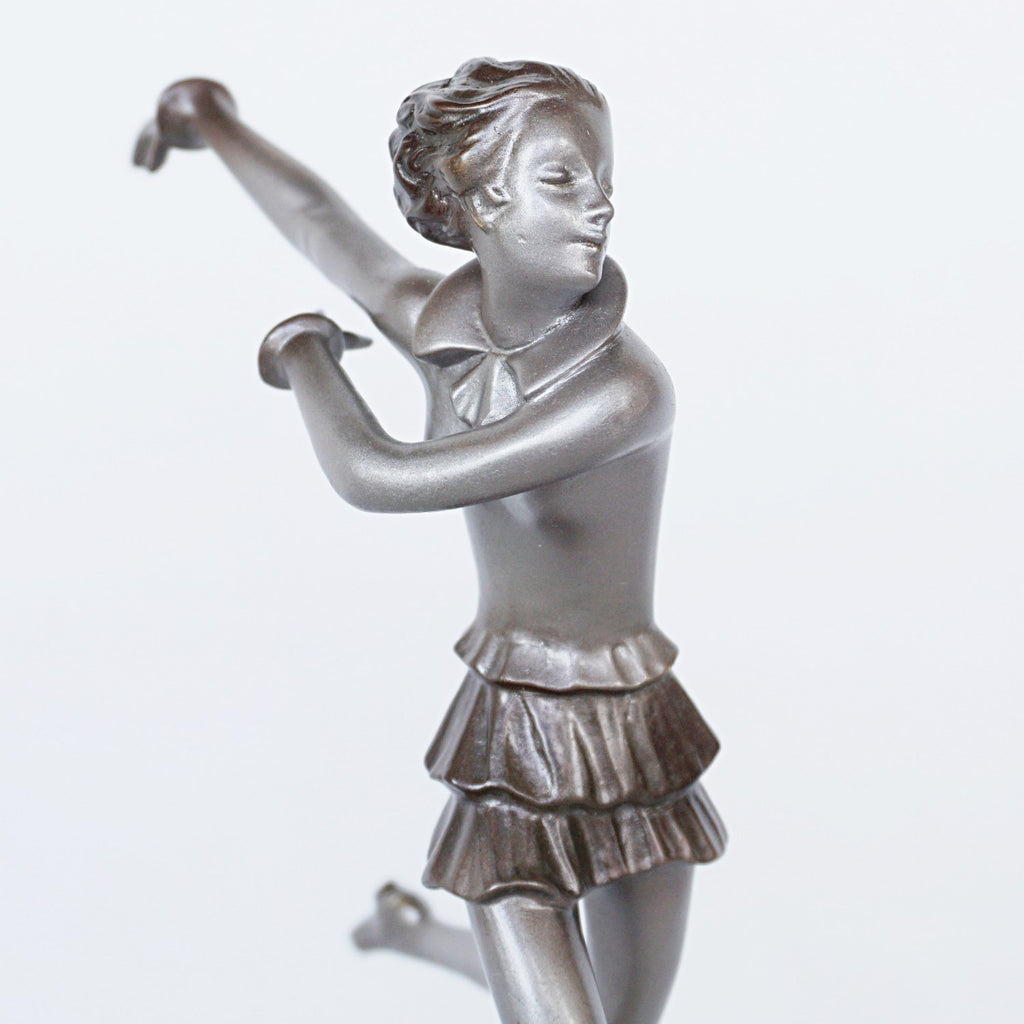 Josef Lorenzl Running Girl Art Deco Bronze Sculpture Jeroen Markies Art Deco