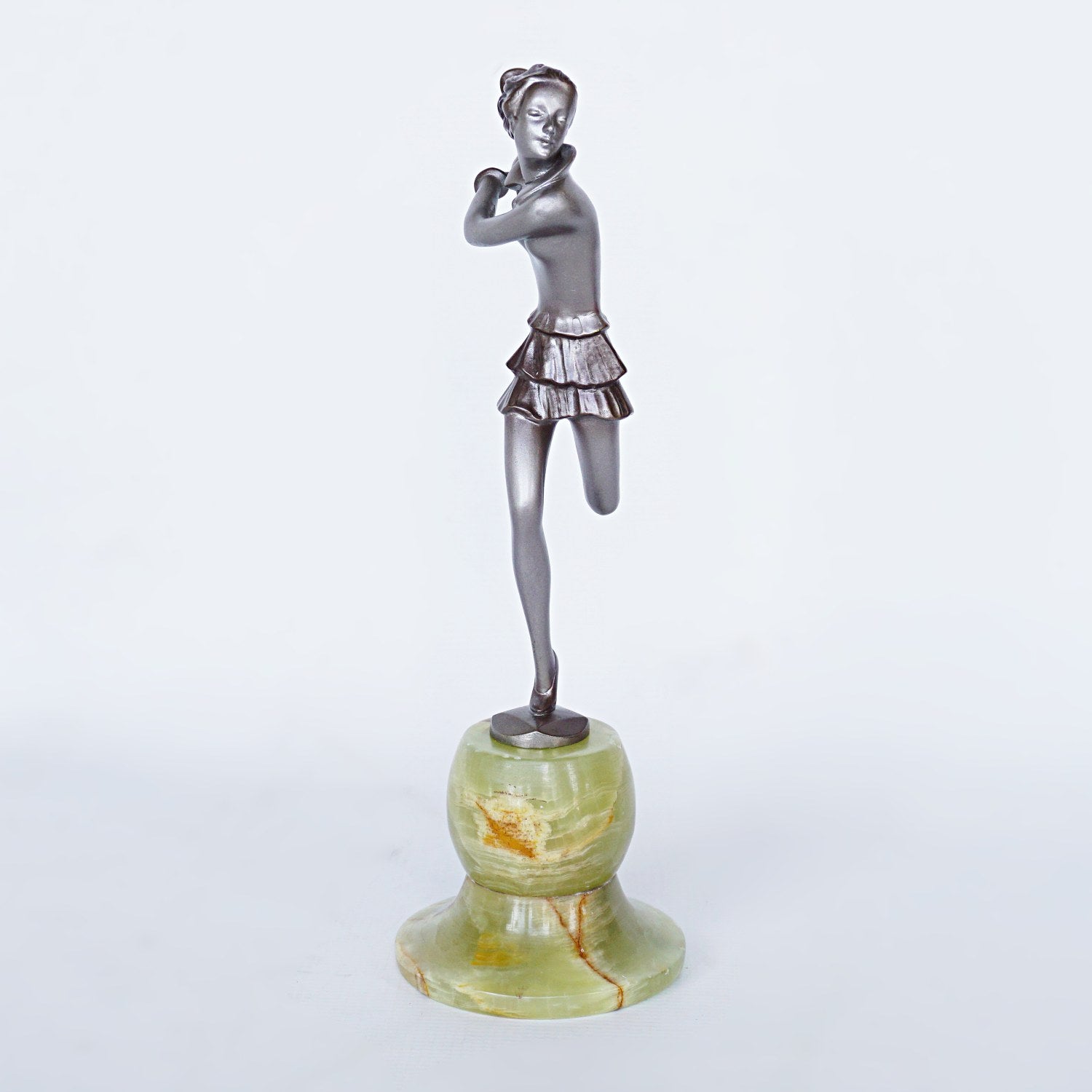 Josef Lorenzl Running Girl Art Deco Bronze Sculpture Jeroen Markies Art Deco