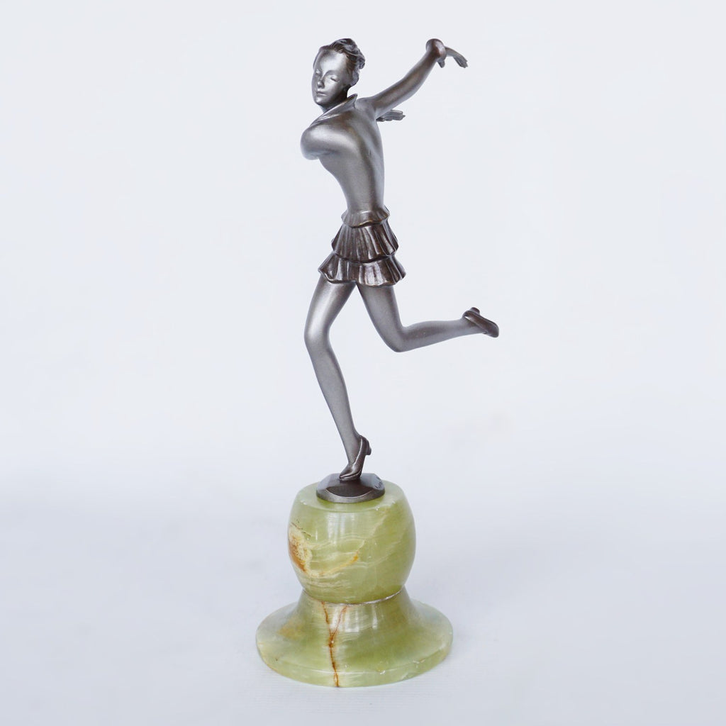 Josef Lorenzl Running Girl Art Deco Bronze Sculpture Jeroen Markies Art Deco