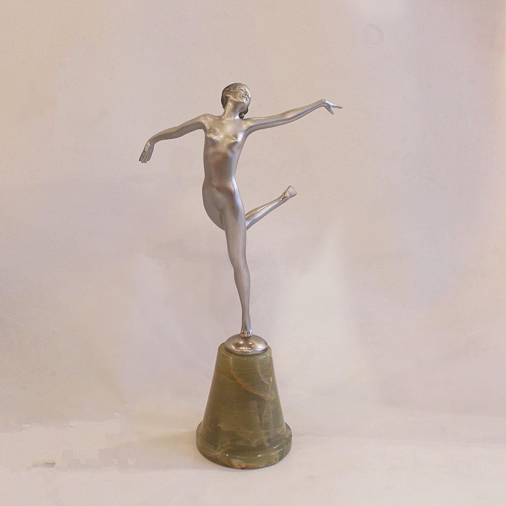 Art Deco bronze dancer sculpture by Josef Lorenzl