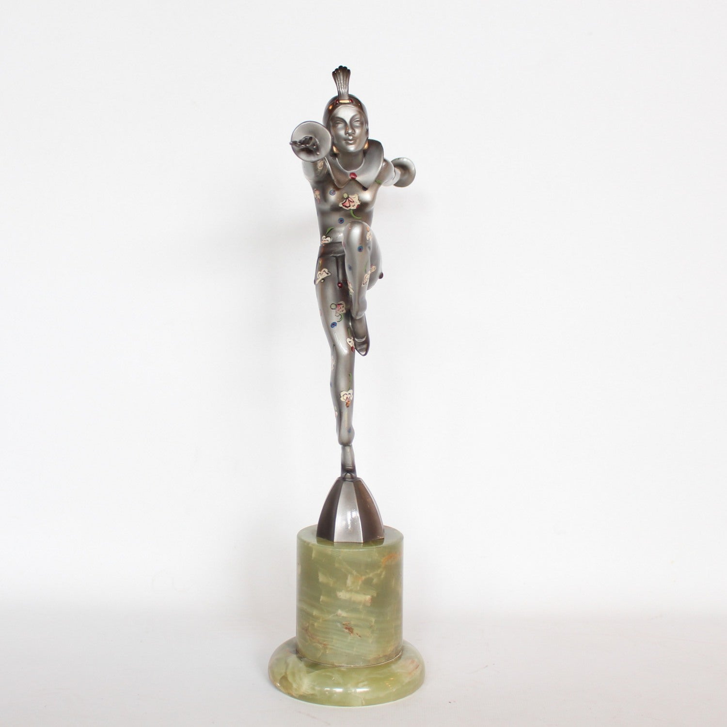 Josef Lorenzl Art Deco cold painted bronze Con Brio at Jeroen Markies