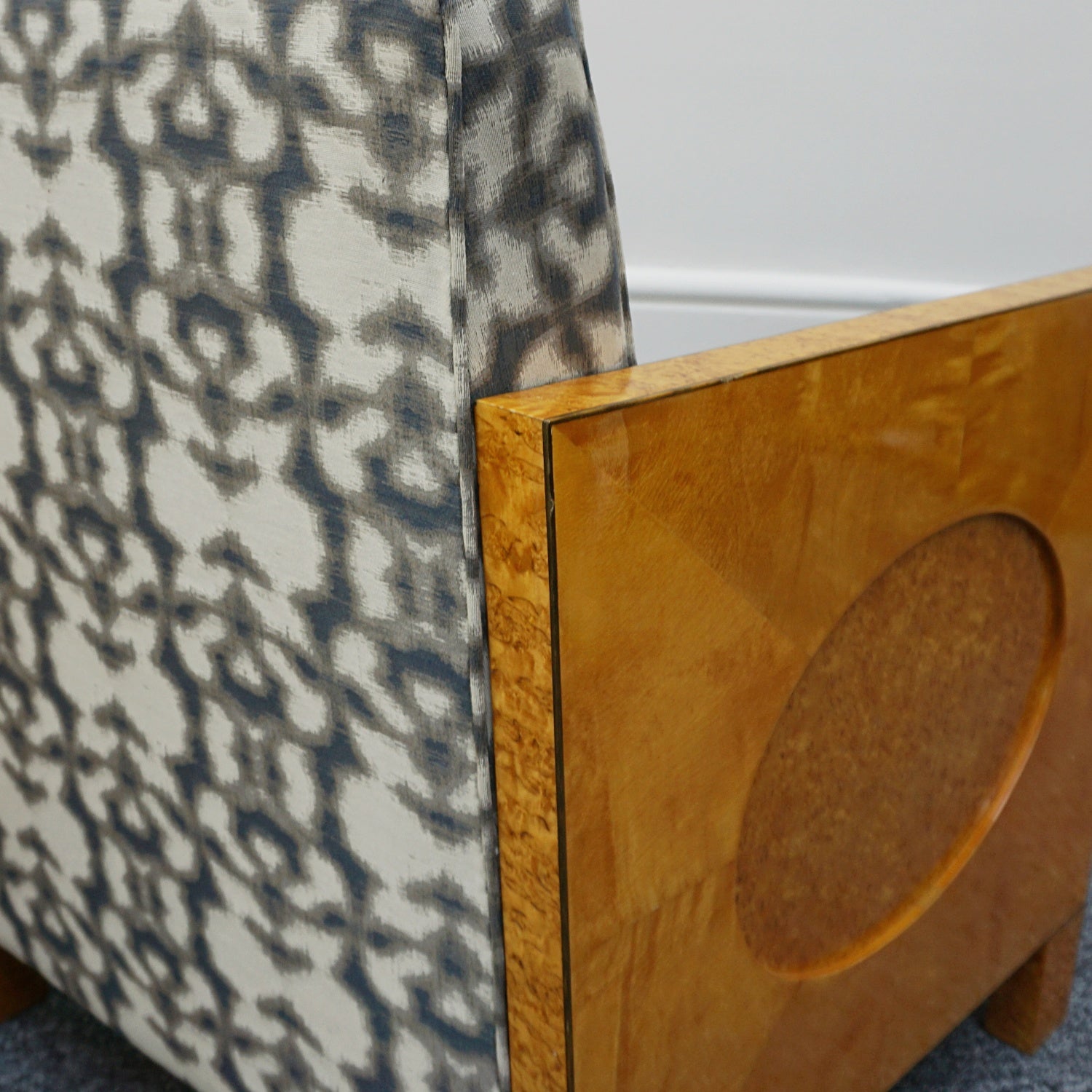 Vintage Art Deco Northern European Club/Lounge Chairs Circa 1930  Karelian Birch - Jeroen Markies Art Deco