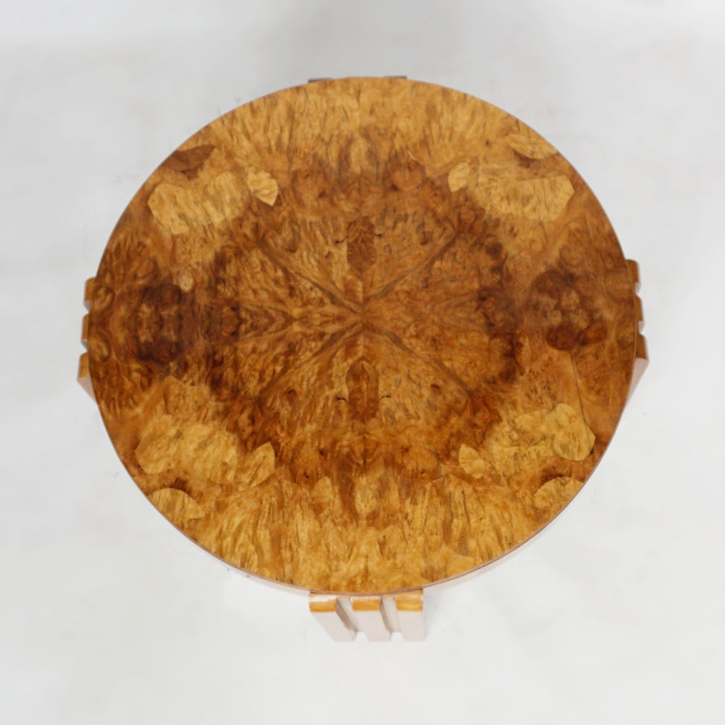 Art Deco Coffee Table Burr Walnut Jeroen Markies Art Deco 