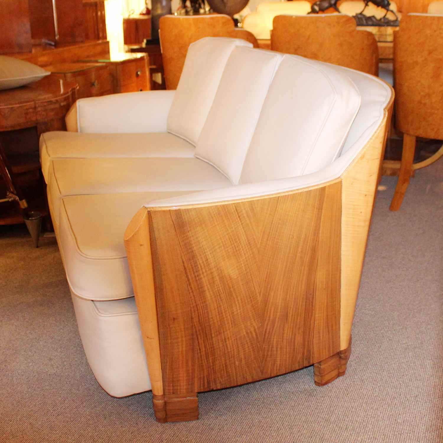 Maurice Adams Art Deco sofa at Jeroen Markies Art Deco