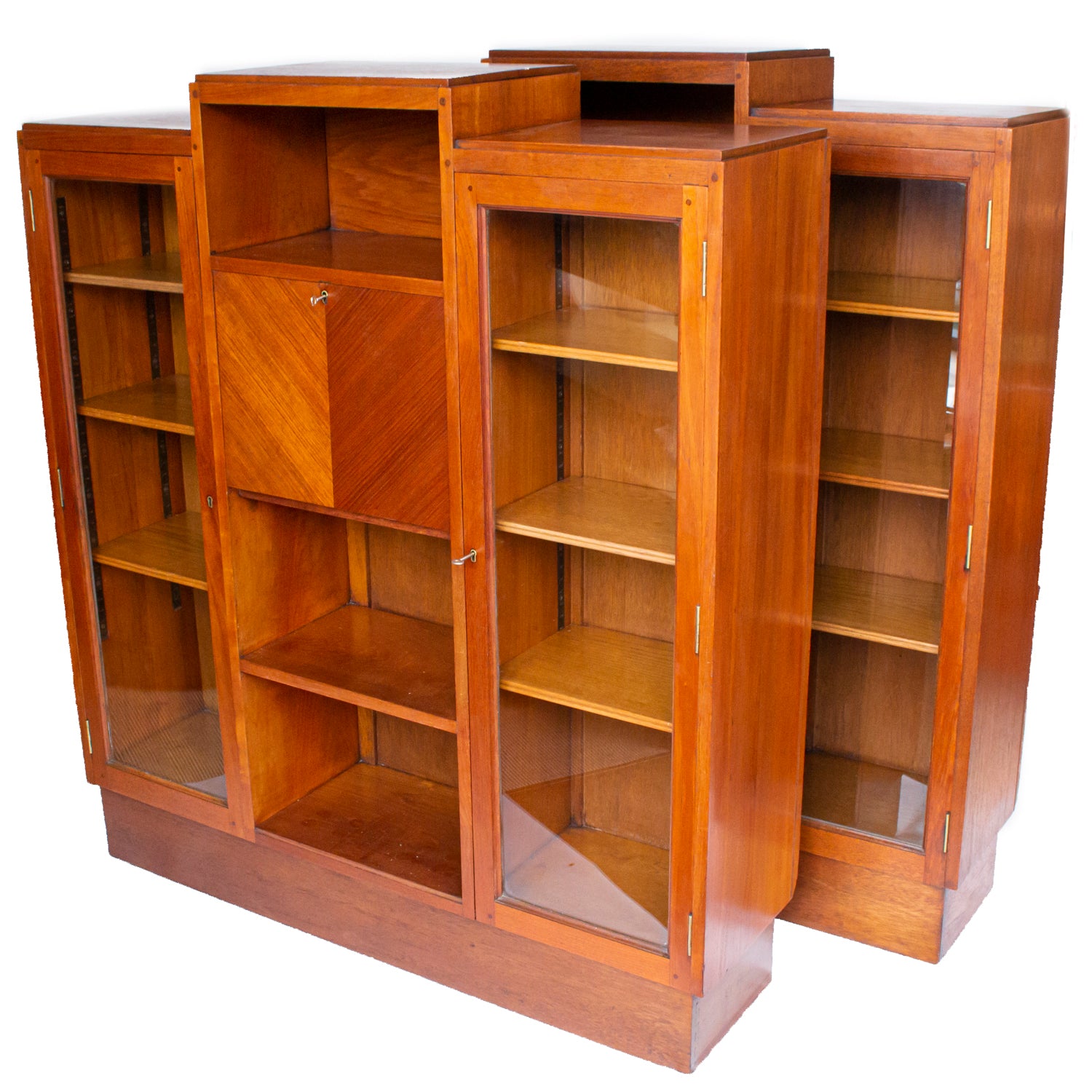 Pair of Secretaire Bookcases