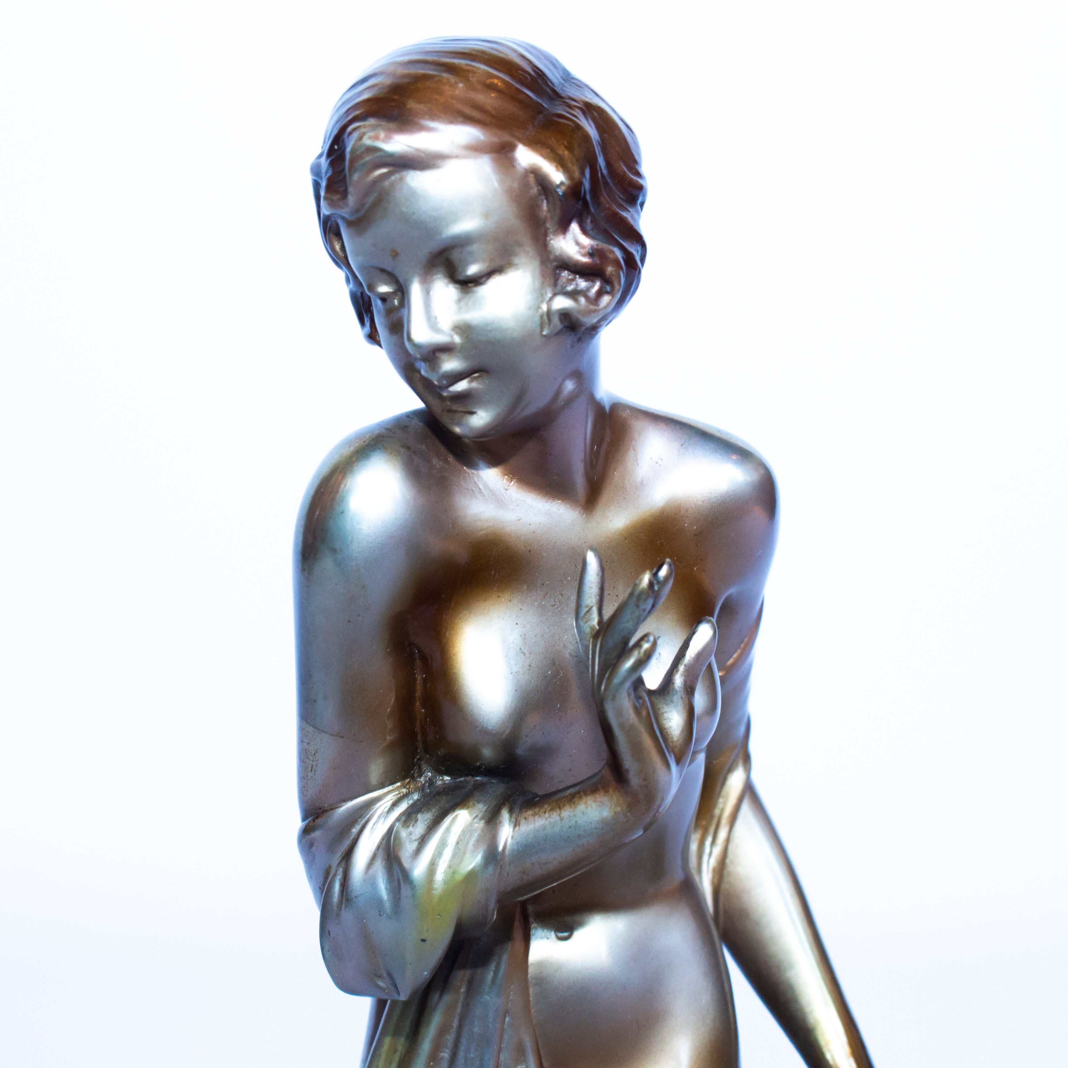Modesty - Josef Lorenzl - Art Deco Bronze Sculptures - Jeroen Markies Art Deco