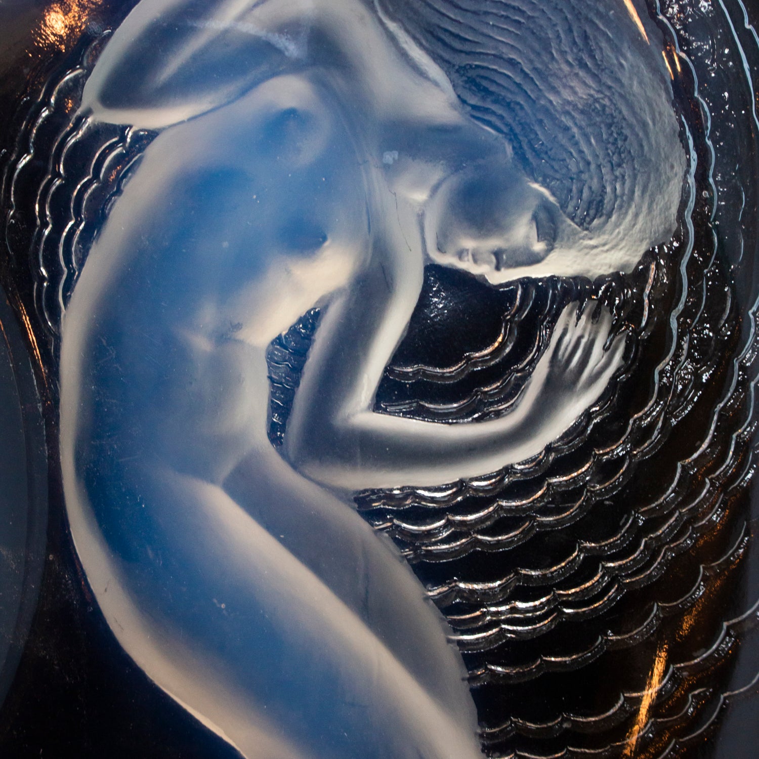 Calypso - Art Deco Glass Coupe Charger - René Lalique Glass - Jeroen Markies Art Deco