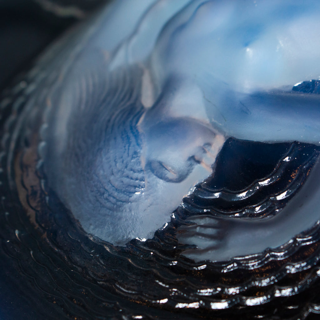 Calypso - Art Deco Glass Coupe Charger - René Lalique Glass - Jeroen Markies Art Deco