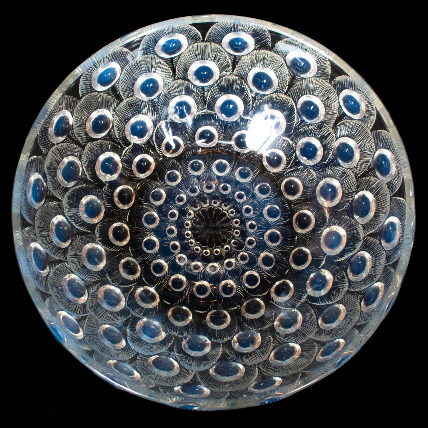 Plumes de Paon - Art Deco Glass Bowl - Rene Lalique Glass - Jeroen Markies Art Deco 