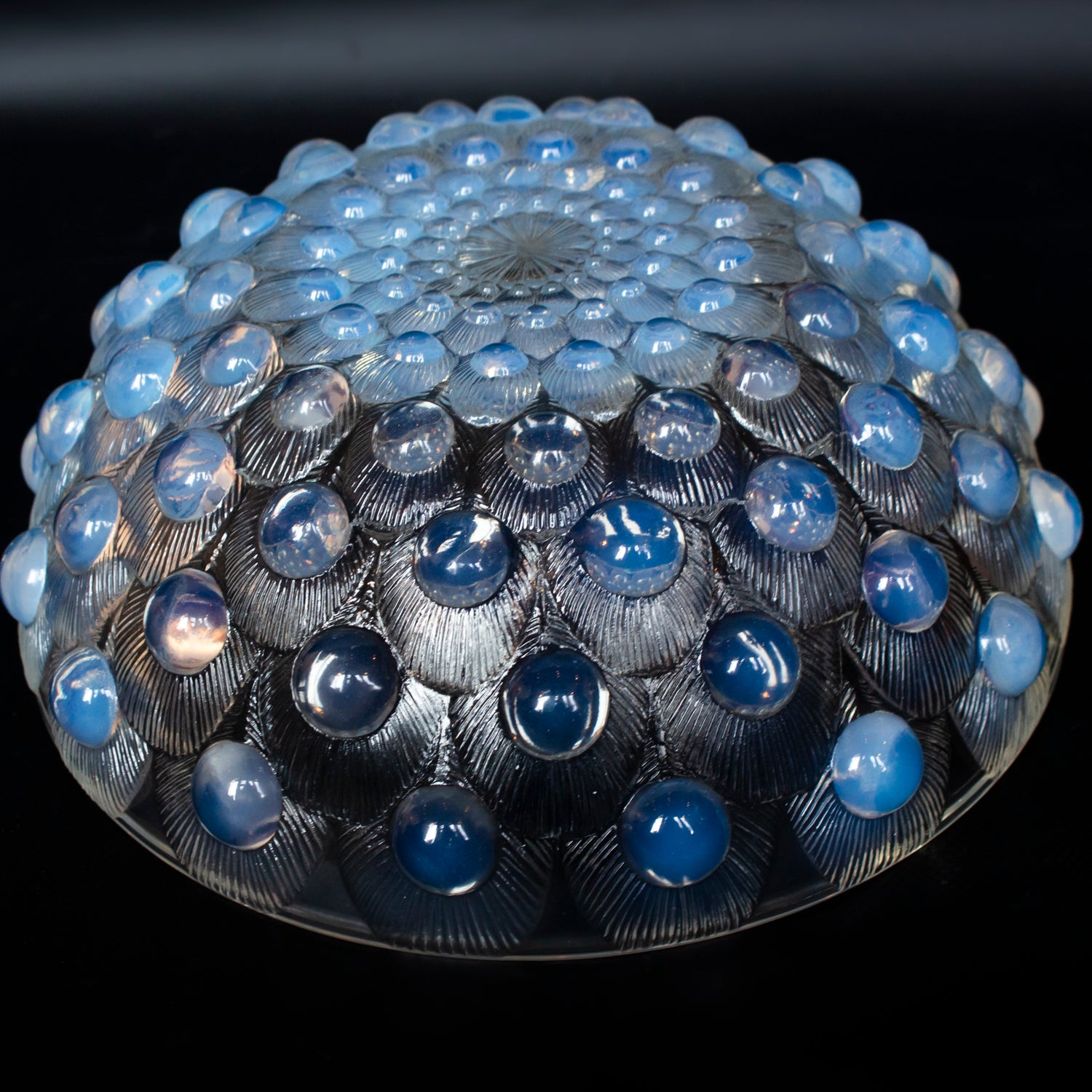 Plumes de Paon - Art Deco Glass Bowl - Rene Lalique Glass - Jeroen Markies Art Deco 