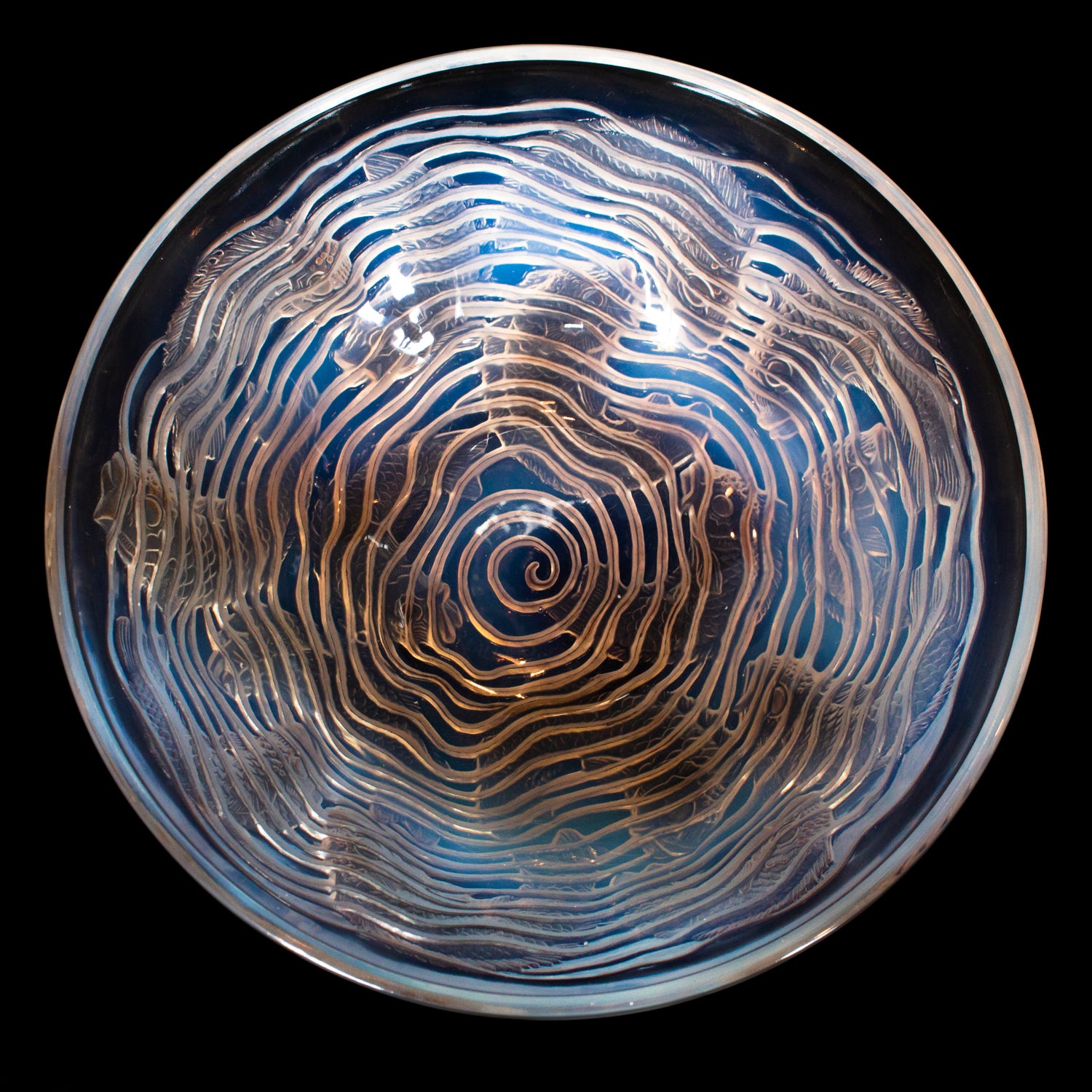 Dauphins - Art Deco Glass Bowl - René Lalique Glass - Jeroen Markies Art Deco