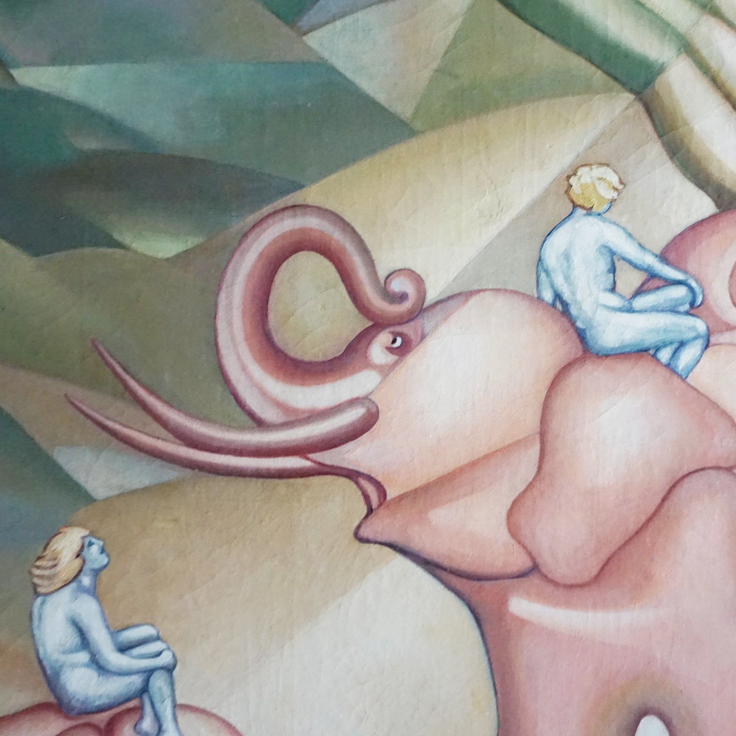 Roy MacNicol (1889-1970) Abstract Art Deco Oil on Canvas Painting - Jeroen Markies Art Deco