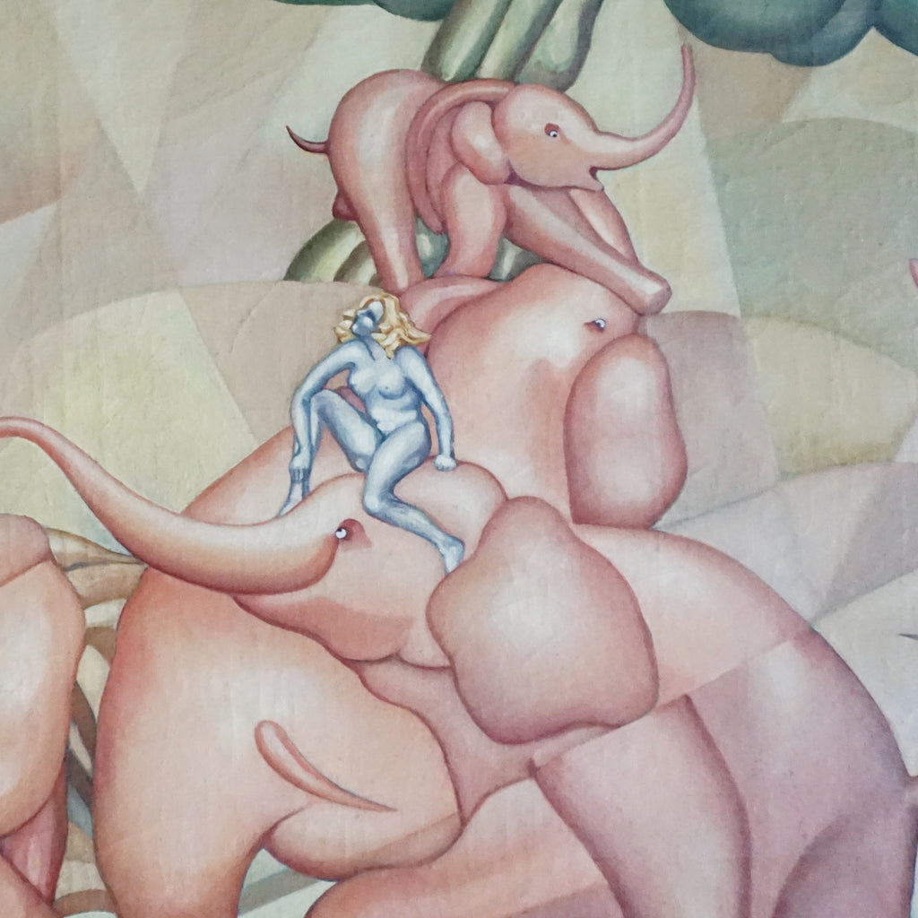 Roy MacNicol (1889-1970) Abstract Art Deco Oil on Canvas Painting - Jeroen Markies Art Deco