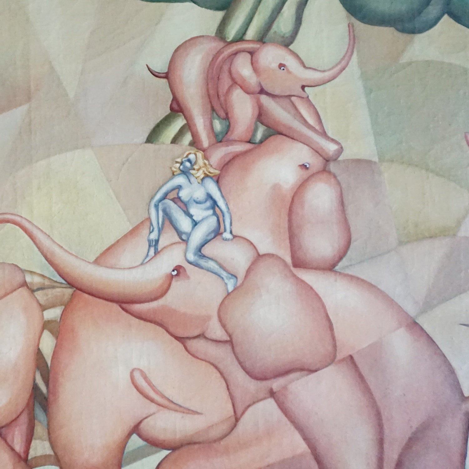 Roy MacNicol (1889-1970) Abstract Art Deco Oil on Canvas Painting - Jeroen Markies Art Deco