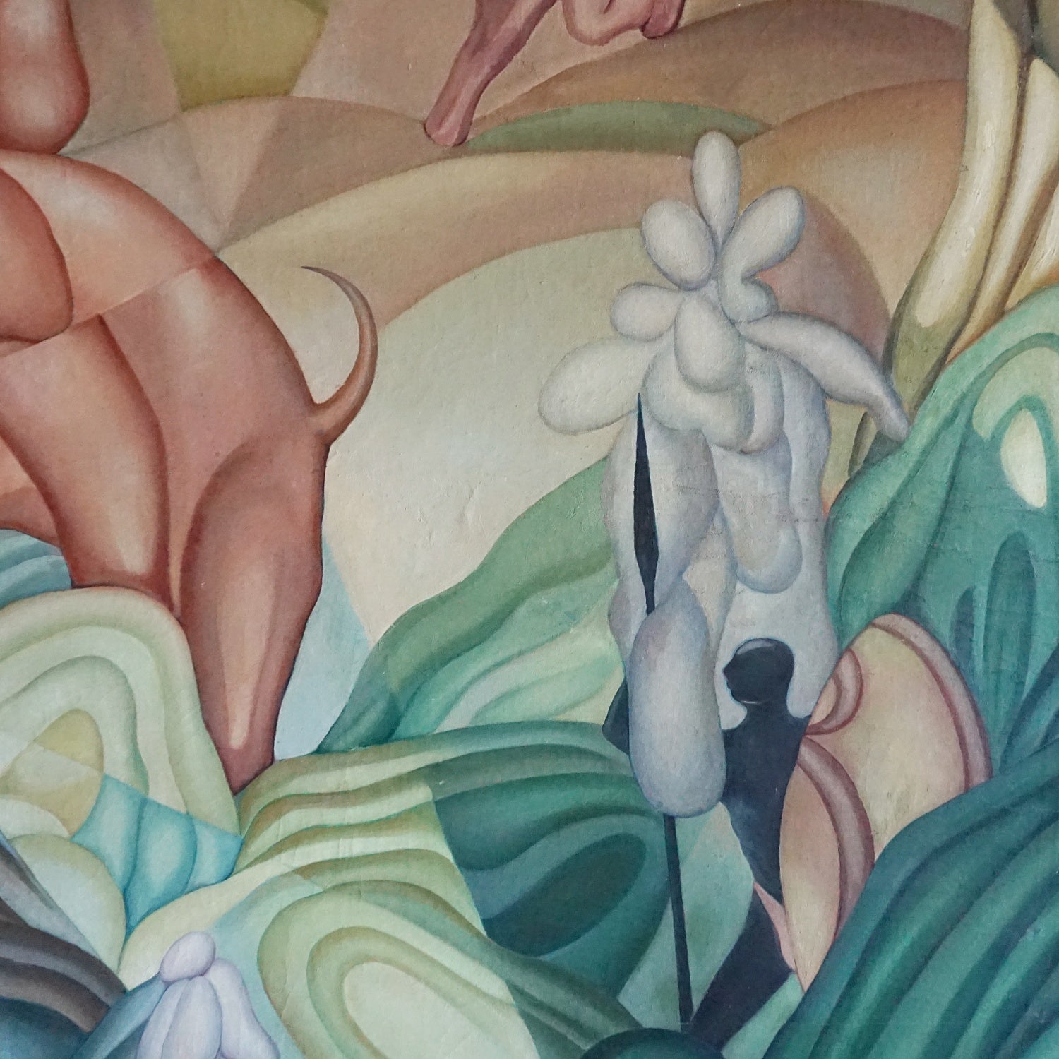 Roy MacNicol (1889-1970) Abstract Art Deco Oil on Canvas Painting - Jeroen Markies Art Deco