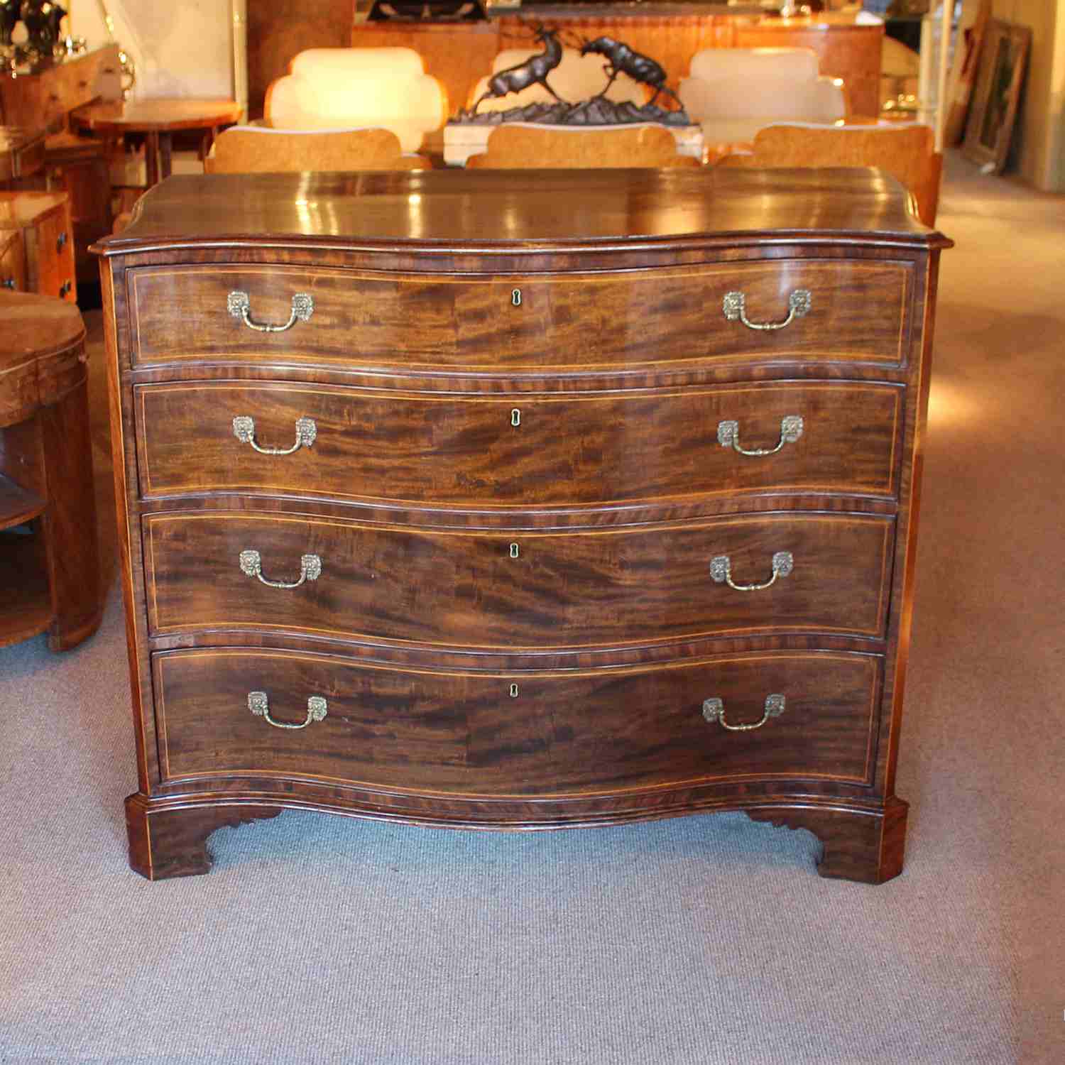 Mahogany chest of drawers