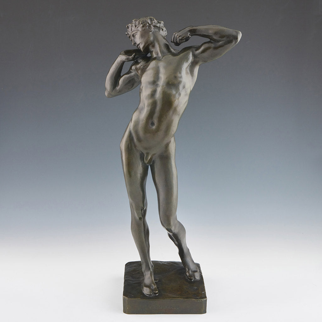 Frederic Lord Leighton The Sluggard - Vintage Bronze Sculpture - Jeroen Markies Art Deco