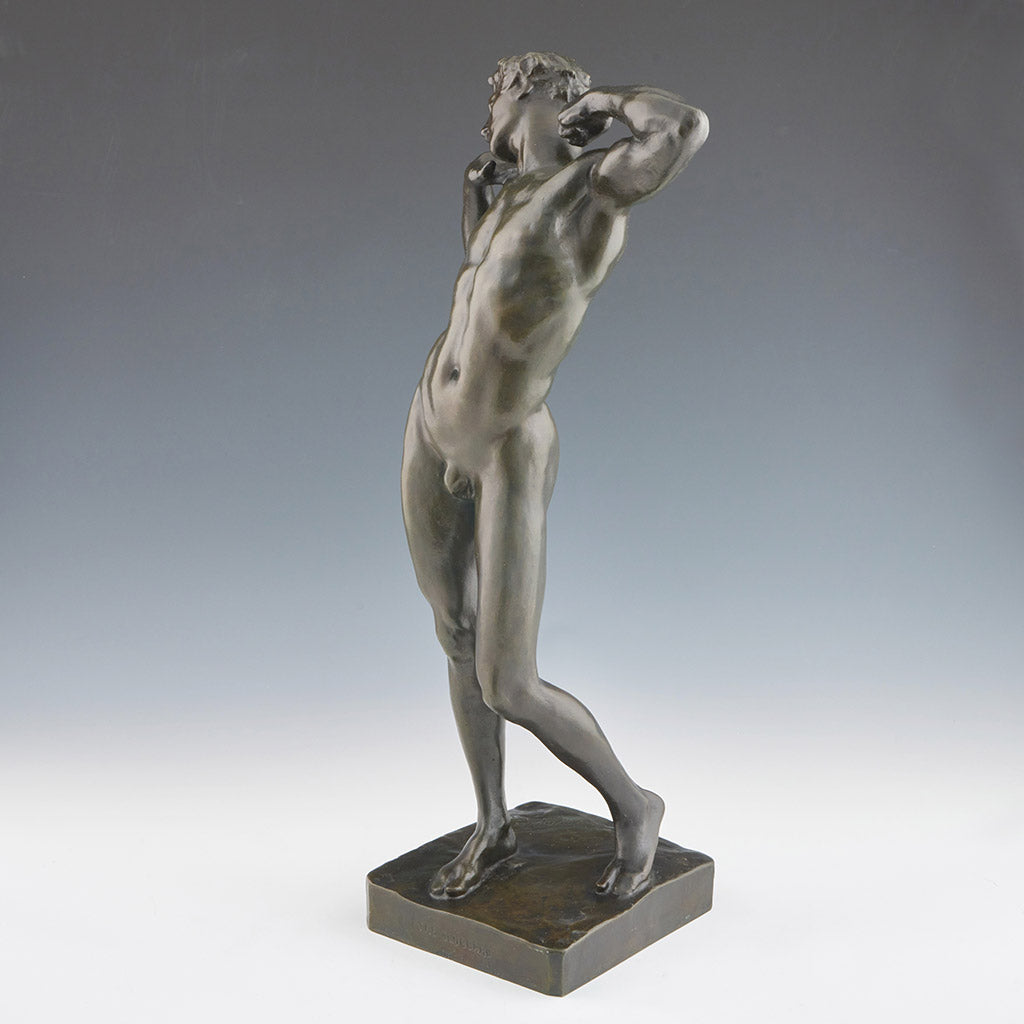Frederic Lord Leighton The Sluggard - Vintage Bronze Sculpture - Jeroen Markies Art Deco