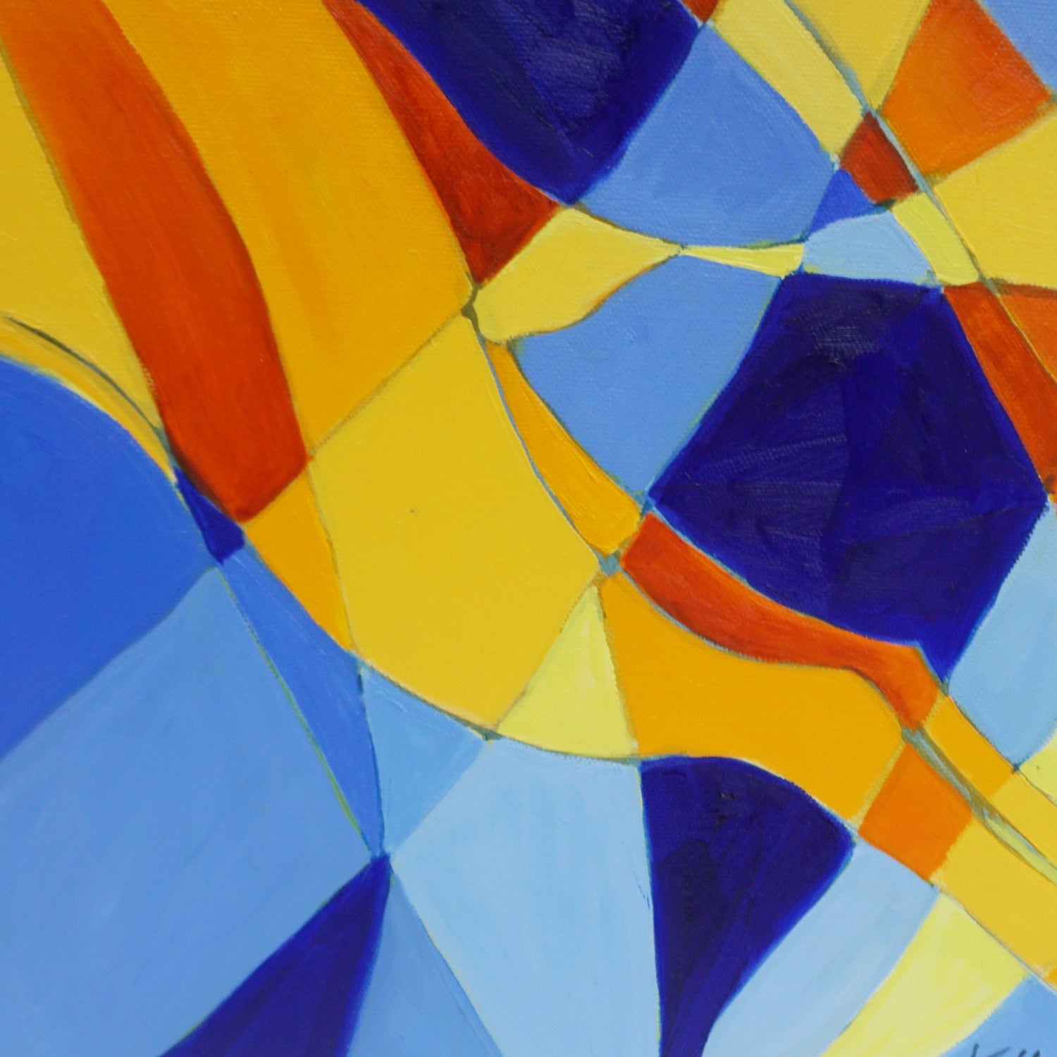 'March Hares' a Contemporary Oil on Canvas Painting by Vera Jefferson - Jeroen Markies Art Deco