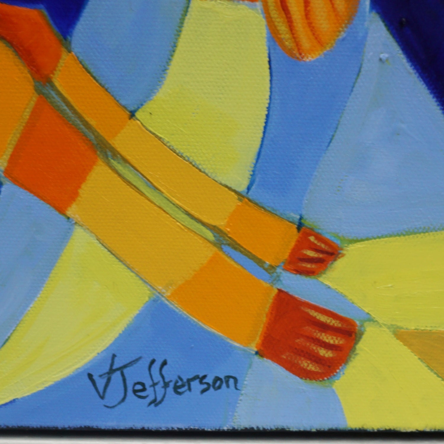 'March Hares' a Contemporary Oil on Canvas Painting by Vera Jefferson - Jeroen Markies Art Deco