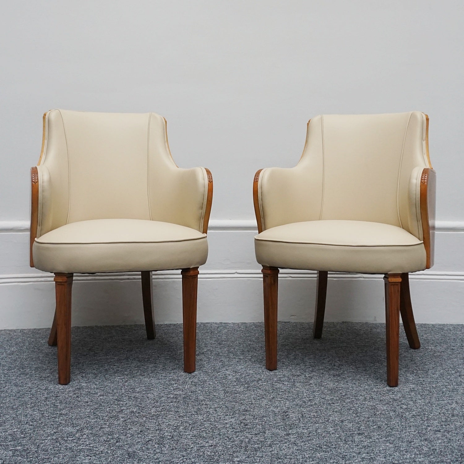 Original Pair of Art Deco Armchairs by Maurice Adams Circa 1930 - Jeroen Markies Art Deco