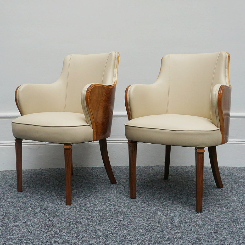 Original Pair of Art Deco Armchairs by Maurice Adams Circa 1930 - Jeroen Markies Art Deco