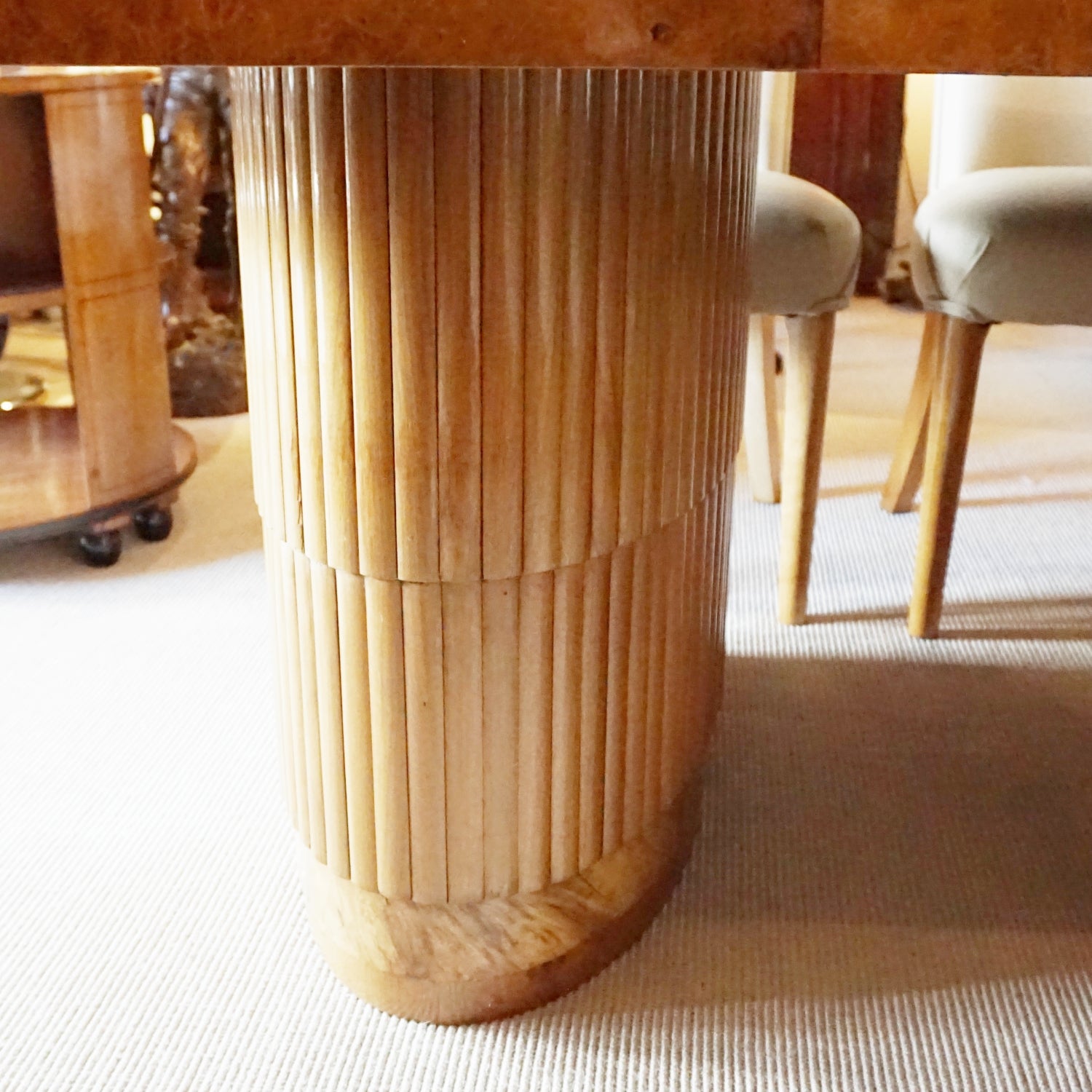 Art Deco 8 Seat Dining Suite by Maurice Adams English, Circa 1930 - Jeroen Markies Art Deco