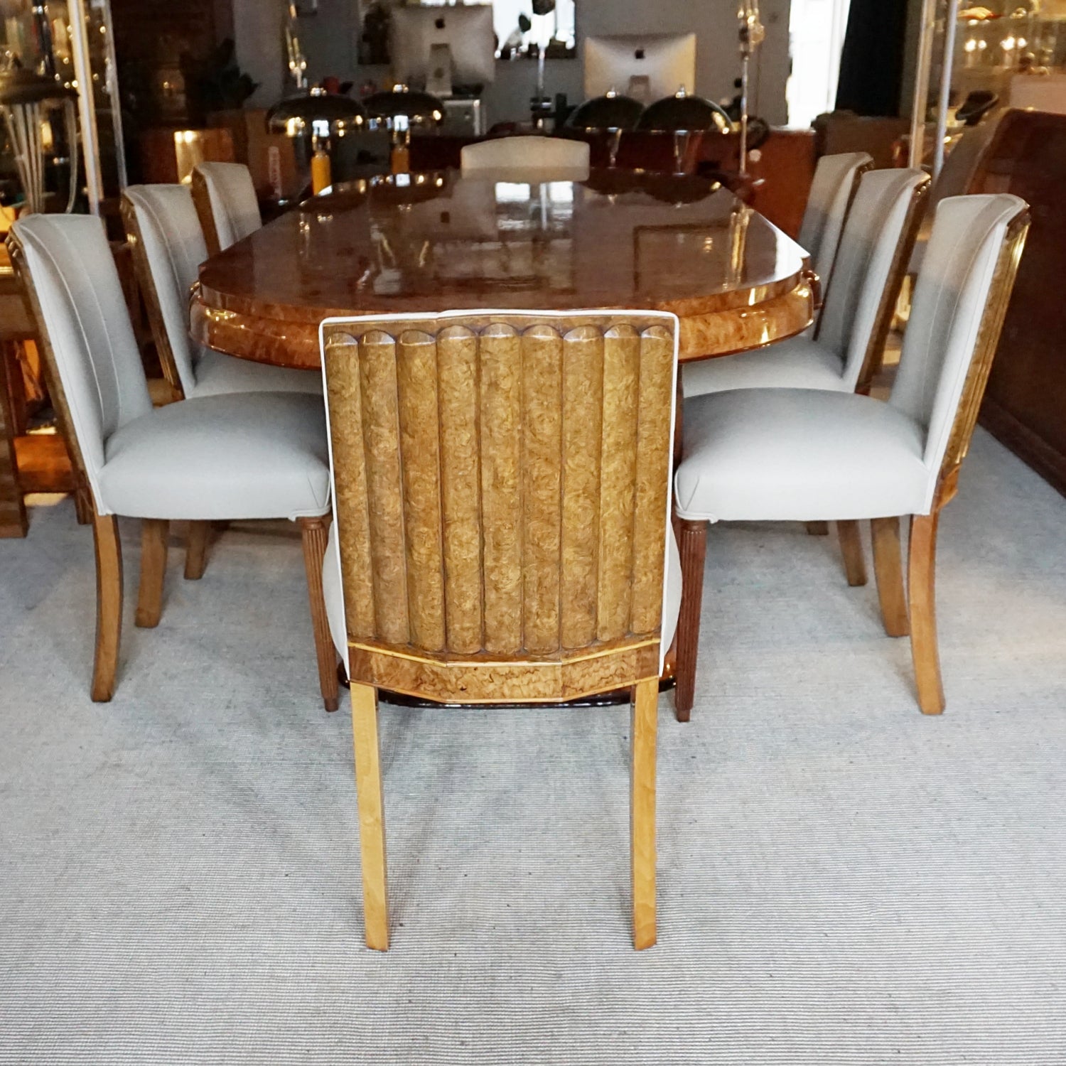 Art Deco 8 Seat Dining Suite by Maurice Adams English Circa 1935 - Jeroen Markies Art Deco 