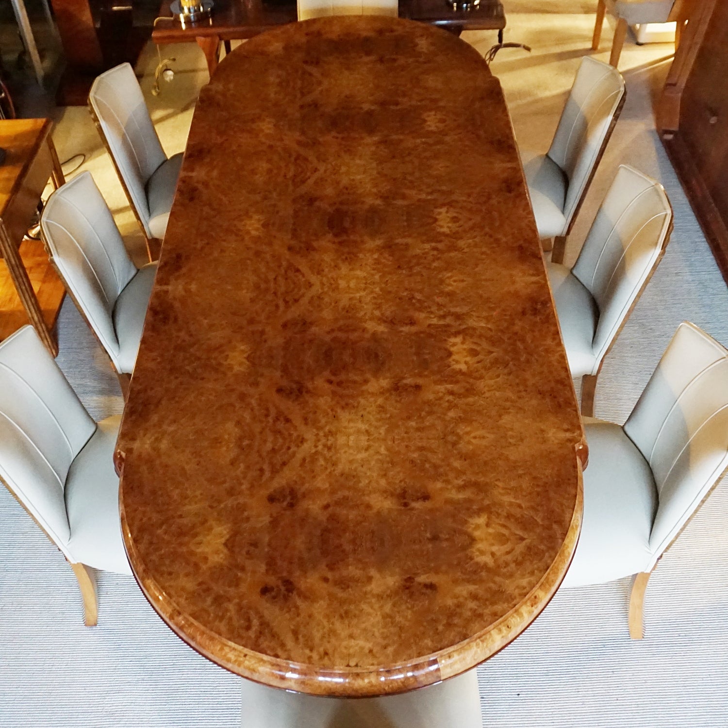 Art Deco 8 Seat Dining Suite by Maurice Adams English Circa 1935 - Jeroen Markies Art Deco 