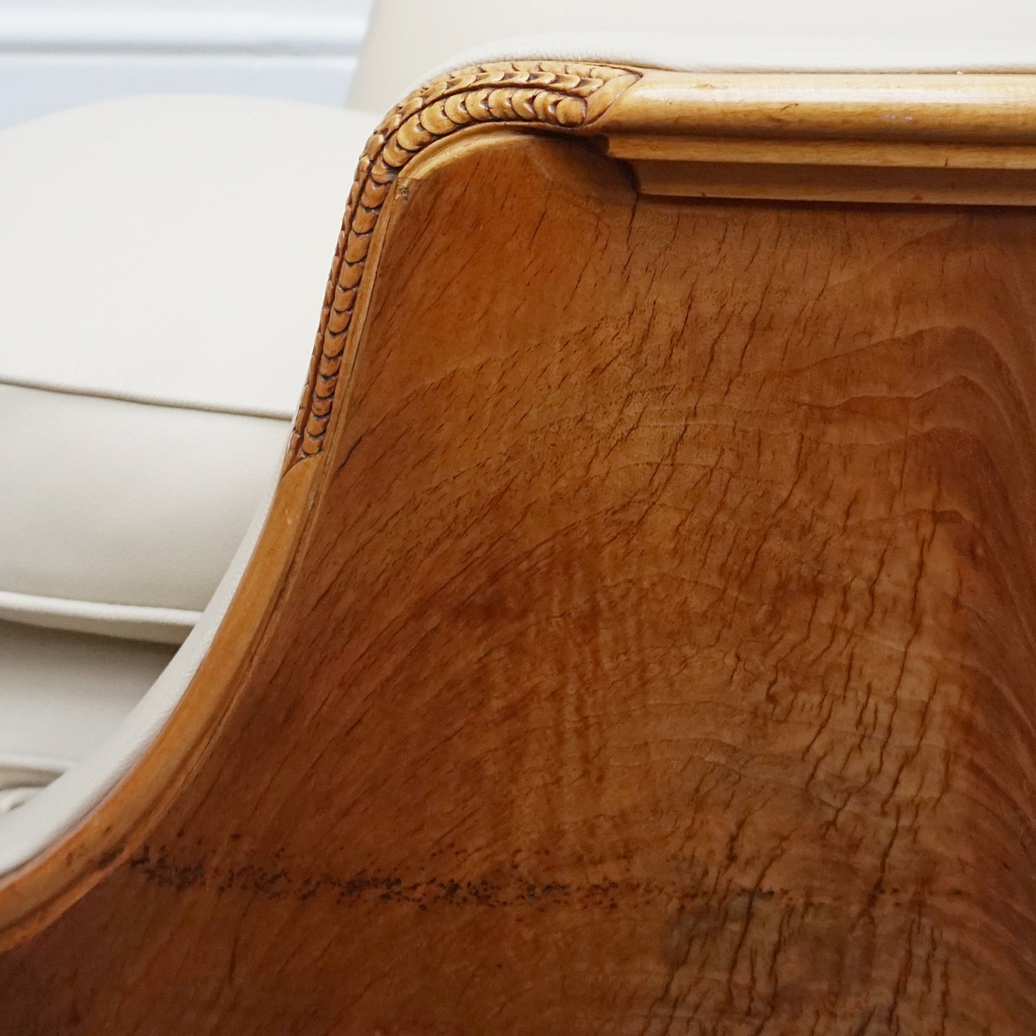 Vintage Art Deco Three Piece Lounge Suite by Maurice Adams Circa 1930 Burr Walnut and Leather - Jeroen Markies Art Deco