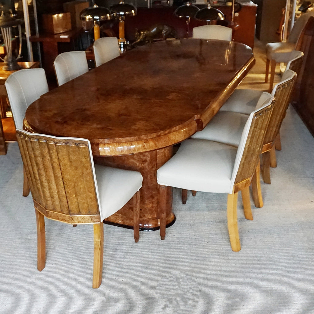 Art Deco 8 Seat Dining Suite by Maurice Adams English Circa 1935 - Jeroen Markies Art Deco 