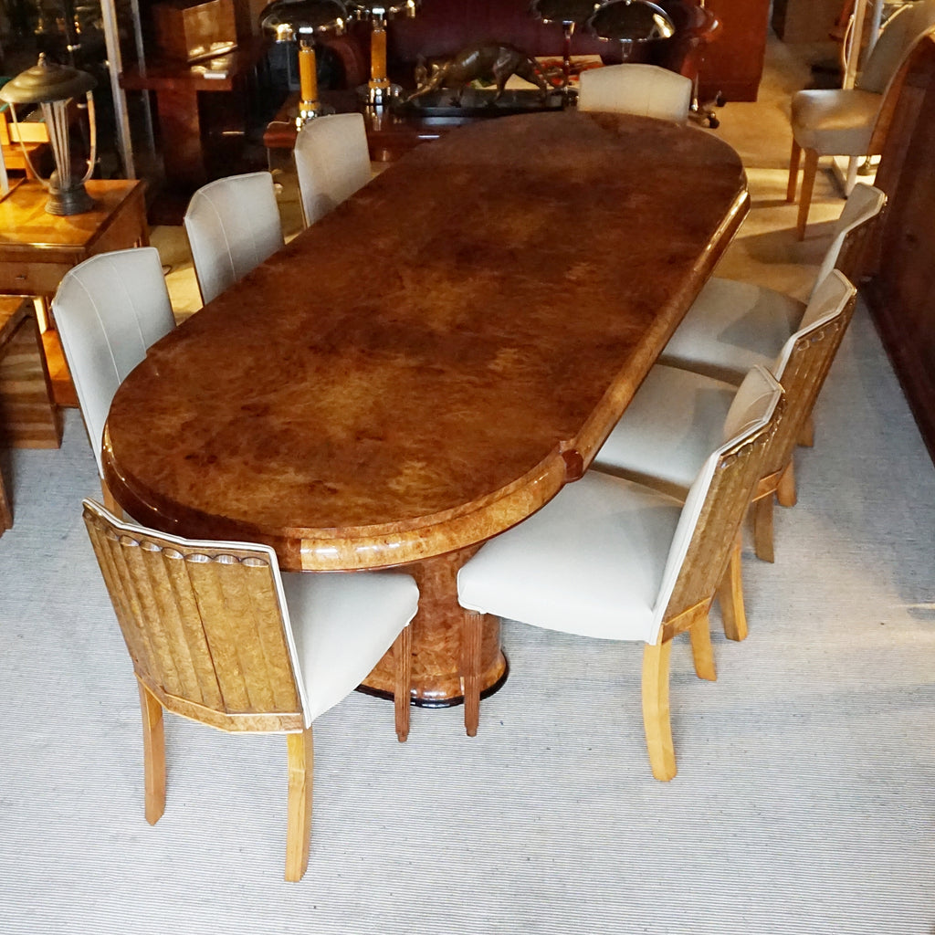 Art Deco 8 Seat Dining Suite by Maurice Adams English Circa 1935 - Jeroen Markies Art Deco 