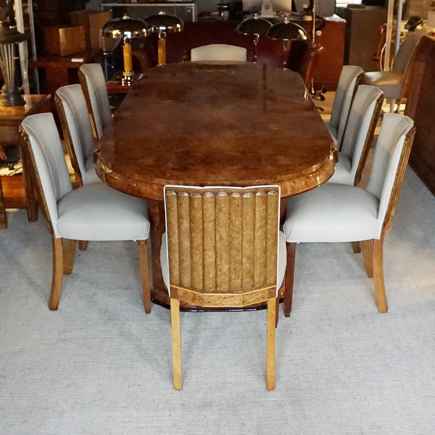 Art Deco 8 Seat Dining Suite by Maurice Adams English Circa 1935 - Jeroen Markies Art Deco 