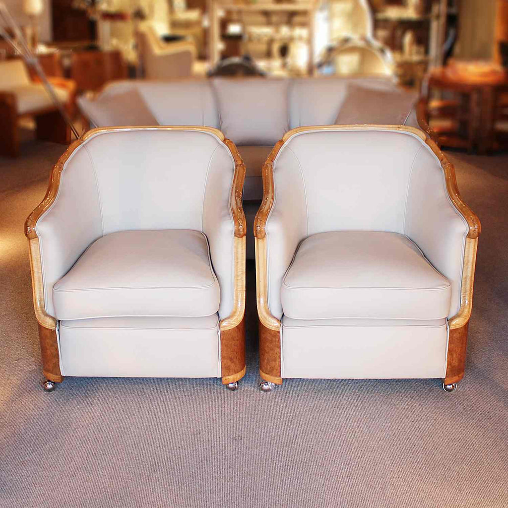 Maurice Adams Art Deco three piece suite circa 1930