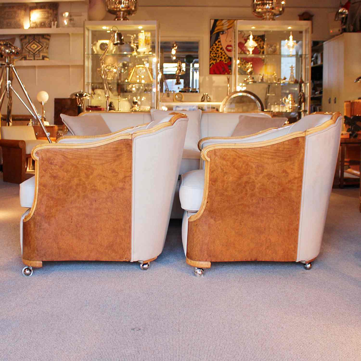 Maurice Adams Art Deco three piece suite circa 1930