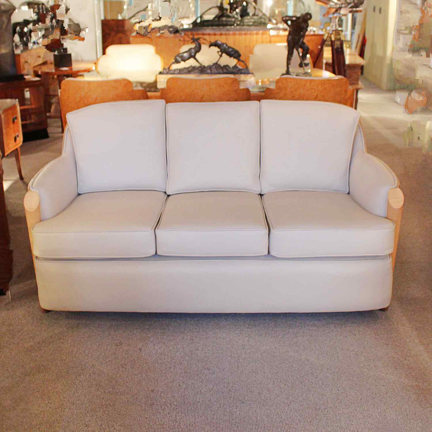 Maurice Adams Art Deco sofa at Jeroen Markies Art Deco